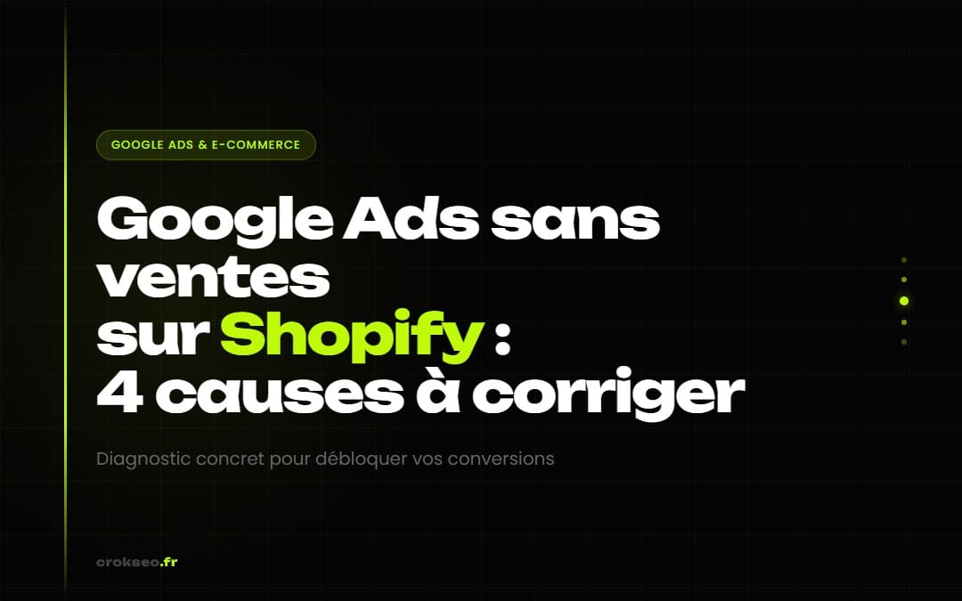 📹Google Ads génère du trafic mais pas de ventes sur Shopify : les 4 vraies causes